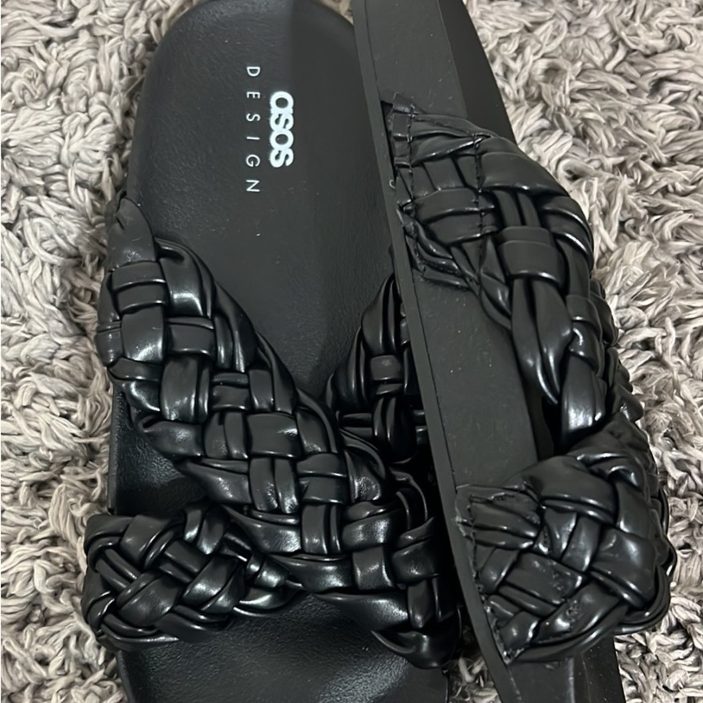 ASOS black slides